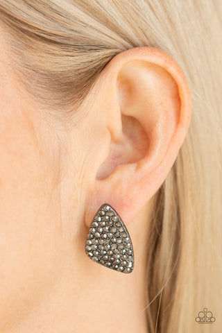 Paparazzi Accessories Supreme Sheen - Black Earrings 