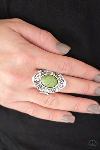 Paparazzi Accessories Mega Mother Nature - Green Ring