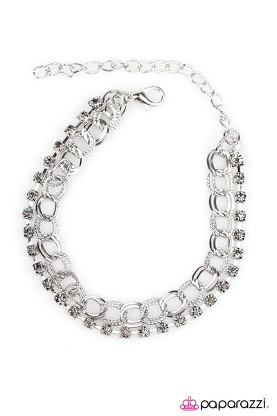 Paparazzi Accessories Double Time Silver Bracelet