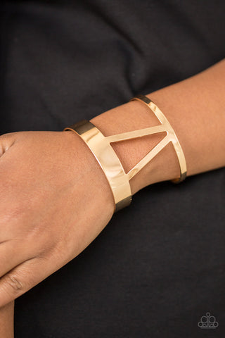 Paparazzi Accessories Rural Ruler - Gold Bracelet 