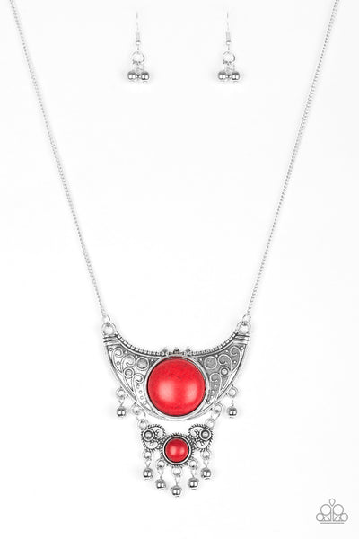 Paparazzi Necklace Summit Style - Red