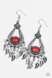 Paparazzi Accessories The FLIGHT Of Your Life - Red Earrings 