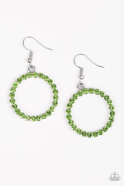 Paparazzi Accessories Bubblicious Green Earrings 