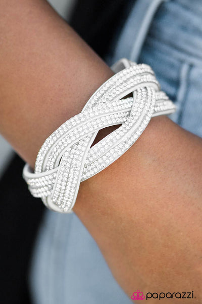 Paparazzi Accessories What A Hit! - White Bracelet 