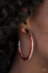 Paparazzi Accessories HAUTE-Blooded - Brown Earrings 