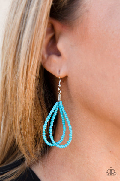 Paparazzi Accessories A Standing Ovation - Blue Necklace & Earrings 