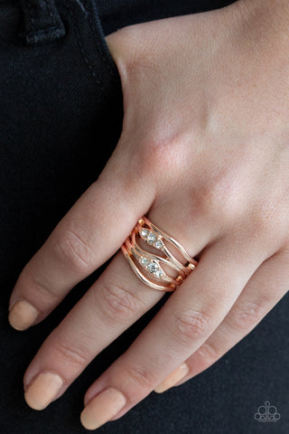 Paparazzi Accessories Cash Dash - Rose Gold Ring