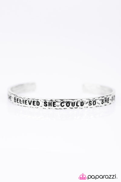 Paparazzi Accessories She Believed She Could - Silver Bracelet 