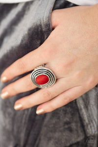 Paparazzi Accessories Spiraling Sands - Red Ring