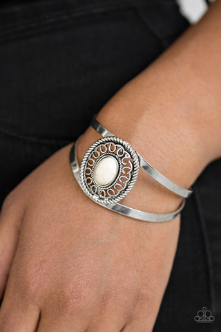 Paparazzi Accessories Deep In The TUMBLEWEEDS - White Bracelet 