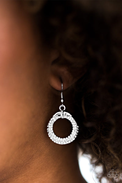 Paparazzi Accessories Ladies GLAM - White Earrings 