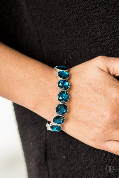 Paparazzi Accessories Number One Knockout - Blue Bracelet 