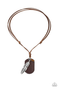 Paparazzi Accessories Flying Solo - Brown Necklace 