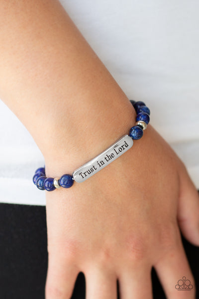 Paparazzi Accessories Trust Always - Blue Bracelet 