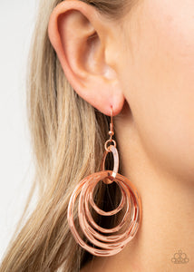 Paparazzi Accessories Ringing Radiance - Copper Earrings 