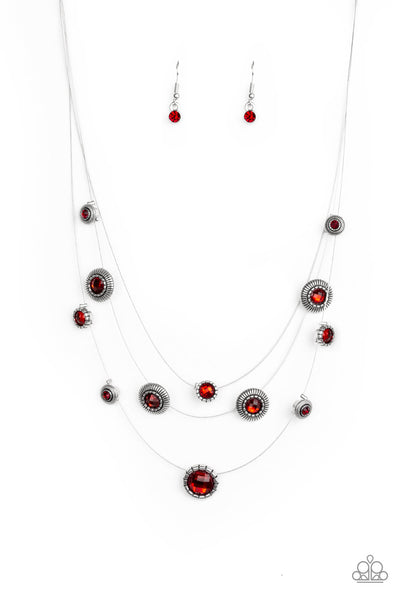 Paparazzi Accessories SHEER Thing! - Red Necklace & Earrings 