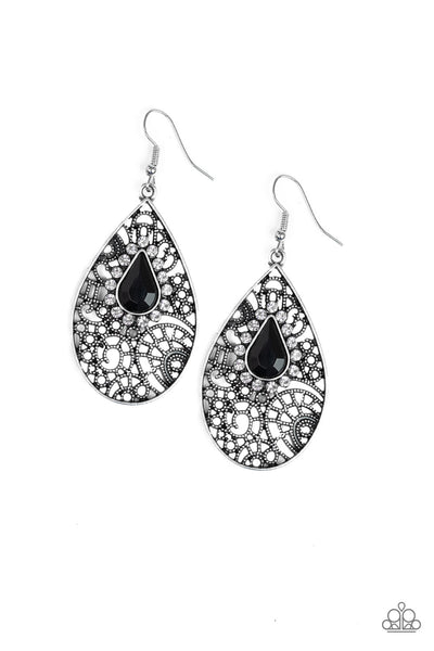 Paparazzi Accessories Modern Monte Carlo - Black Earrings 