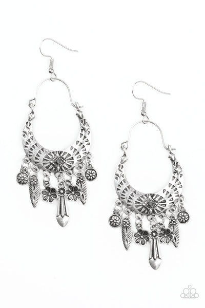 Paparazzi Accessories Nature Escape - Silver Earrings 