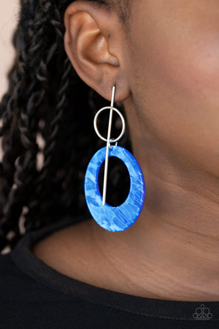 Paparazzi Accessories Stellar Stylist - Blue Earrings 