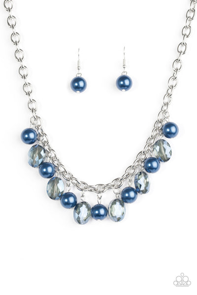 Paparazzi Accessories Celebrity Status - Blue Necklace & Earrings 