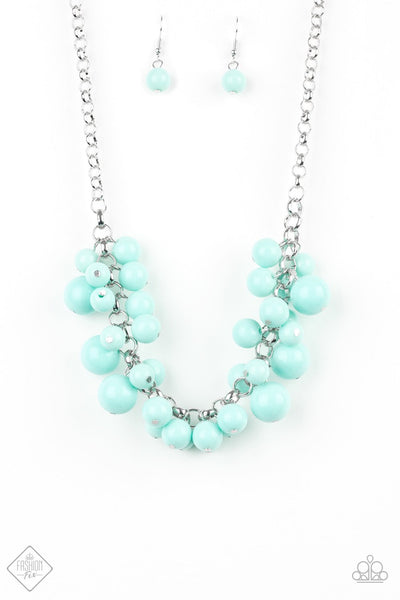 Paparazzi Accessories - Walk This BROADWAY - Blue & Silver Necklace & Earrings 