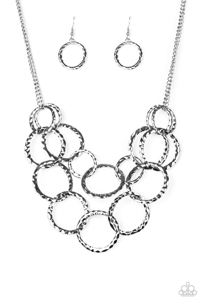 Paparazzi Accessories Radiant Ringmaster - Black Necklace & Earrings 