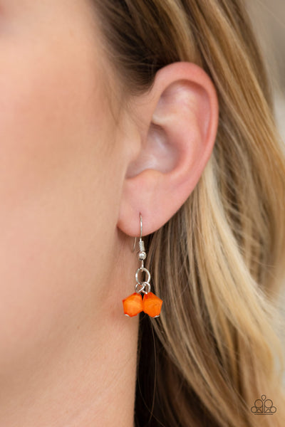 Paparazzi Accessories Grand Canyon Grotto - Orange Necklace & Earrings 