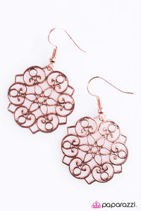Paparazzi Accessories Garden Glam - Copper Earrings 