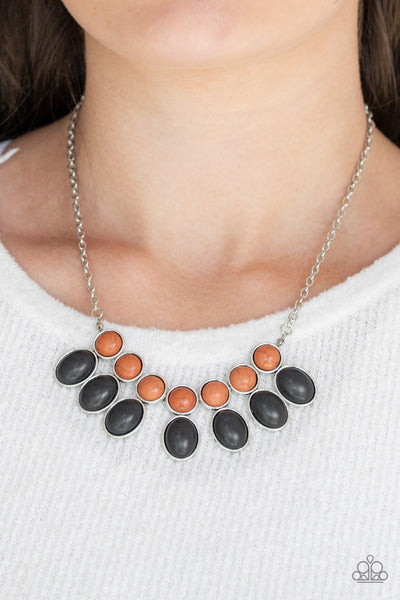 Paparazzi Accessories Environmental Impact - Black Necklace & Earrings 