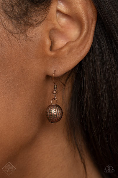 Paparazzi Accessories Desert Revival Copper Necklace & Earrings 