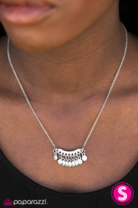 Paparazzi Accessories ROME For The Holidays - Silver Necklace & Earrings 