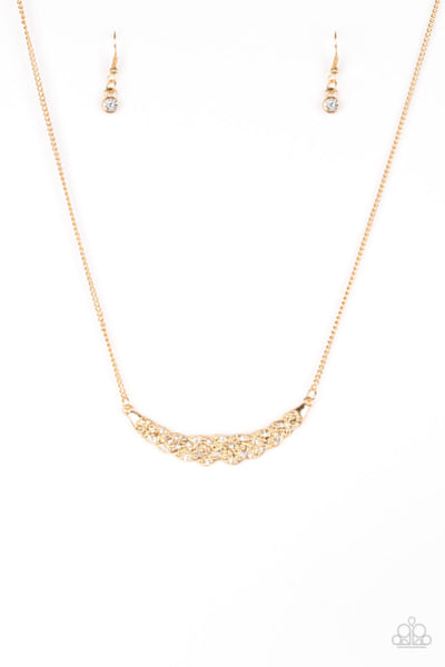 Paparazzi Accessories Whatever Floats Your YACHT- Gold Necklace & Earrings 