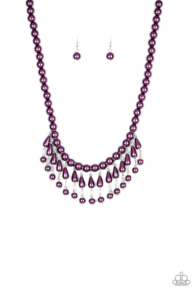 Paparazzi Accessories Miss Majestic - Purple Necklace & Earrings 