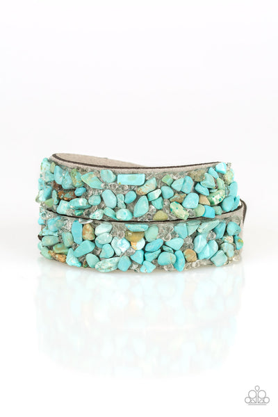 Paparazzi Accessories CRUSH To Conclusions - Blue Bracelet 