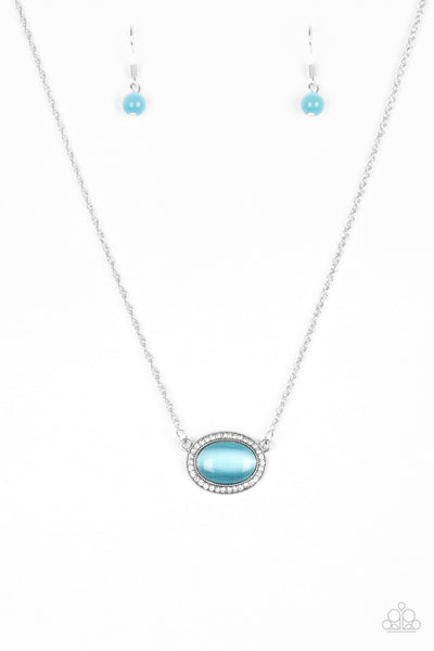 Paparazzi Accessories Anything GLOWS - Blue Necklace & Earrings 