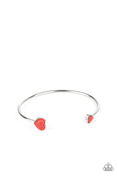 Paparazzi Accessories Romantically Rustic - Red Bracelet 