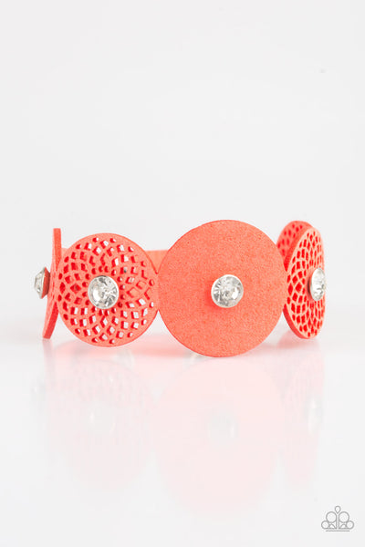 Paparazzi Accessories Poppin Popstar - Orange Bracelet 