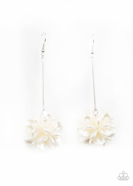 Paparazzi Accessories Swing Big - White Earrings 