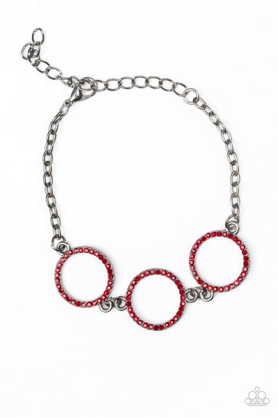 Paparazzi Accessories Dress The Part - Red Bracelet 
