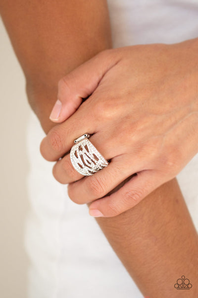 Paparazzi Accessories The Money Maker - White Rings 