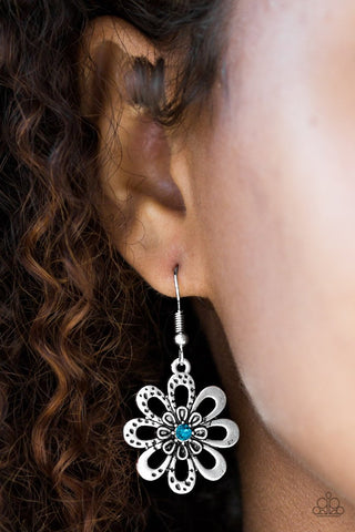 Paparazzi Accessories Fashion Floret - Blue Earrings 