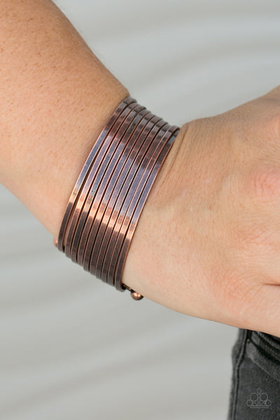 Paparazzi Accessories Queen Of The Gypsies - Copper Bracelet 
