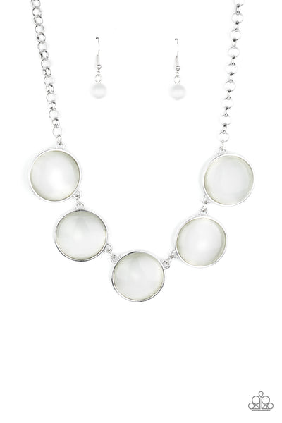 Paparazzi Accessories Ethereal Escape - White Necklace & Earrings 