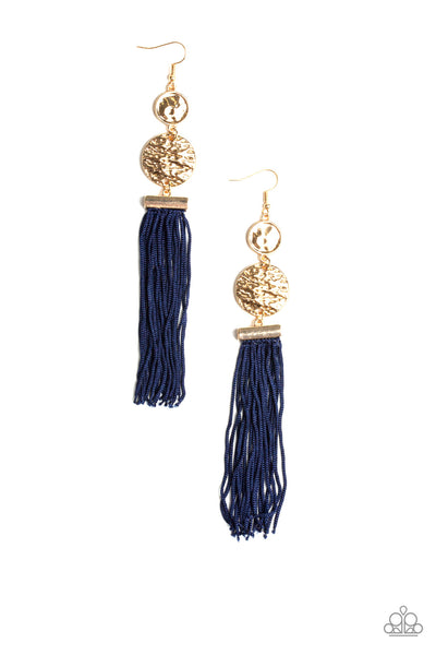 Paparazzi Accessories Lotus Gardens - Blue Earrings 