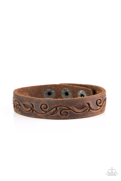 Paparazzi Accessories Fearless Forager - Brown Bracelet 