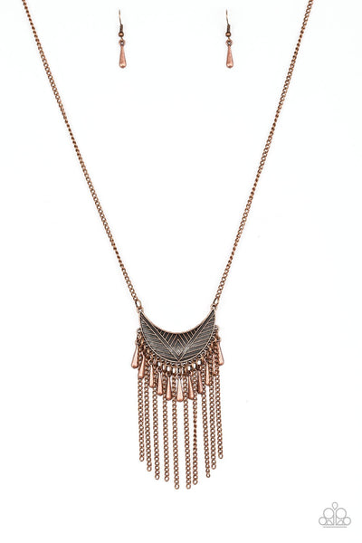 Paparazzi Necklace Happy is the Huntress- Copper