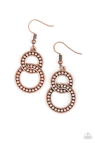 Paparazzi Accessories Perfect ZEN - Copper Earrings 