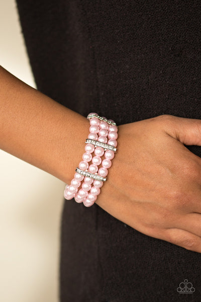 Paparazzi Accessories Put On Your GLAM Face - Pink Bracelet 