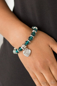 Paparazzi Accessories Need I Say AMOUR? - Blue Bracelet 