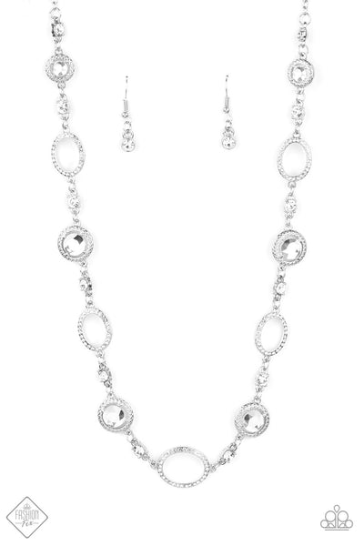 Paparazzi Accessories Pushing Your LUXE White Necklace & Earrings 